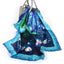 90*90CM 100% Real Silk Square Scarf Van Gogh Classic Oil Paiting Scarf Starry Night and More - blue lotus - Luxury Accessories by WAAMII