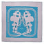 90x90cm Leopard Print Square Silk Scarves Twilly Scarf-Mutiple Patterns - 2 Dogg Blue - Luxury Accessories by WAAMII