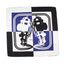 90x90cm Leopard Print Square Silk Scarves Twilly Scarf-Mutiple Patterns - Doublue Dog Blue - Luxury Accessories by WAAMII