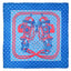 90x90cm Leopard Print Square Silk Scarves Twilly Scarf-Mutiple Patterns - Dog Blue - Luxury Accessories by WAAMII