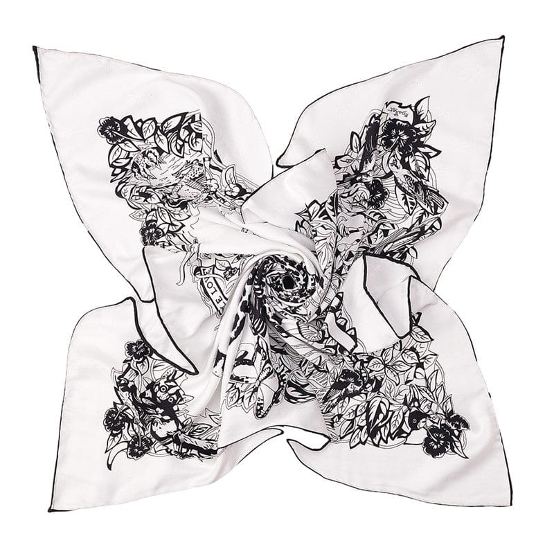 90x90cm Leopard Print Square Silk Scarves Twilly Scarf-Mutiple Patterns - - Luxury Accessories by WAAMII