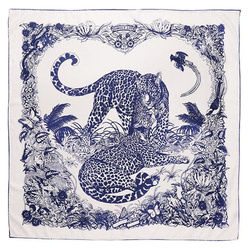 90x90cm Leopard Print Square Silk Scarves Twilly Scarf-Mutiple Patterns - - Luxury Accessories by WAAMII