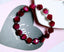925 Sterling Silver Faceted Tiger's Eye Beads Bracelet-Rose Red - - Luxury Jewelry by WAAMII