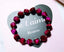 925 Sterling Silver Faceted Tiger's Eye Beads Bracelet-Rose Red - - Luxury Jewelry by WAAMII