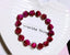 925 Sterling Silver Faceted Tiger's Eye Beads Bracelet-Rose Red - - Luxury Jewelry by WAAMII