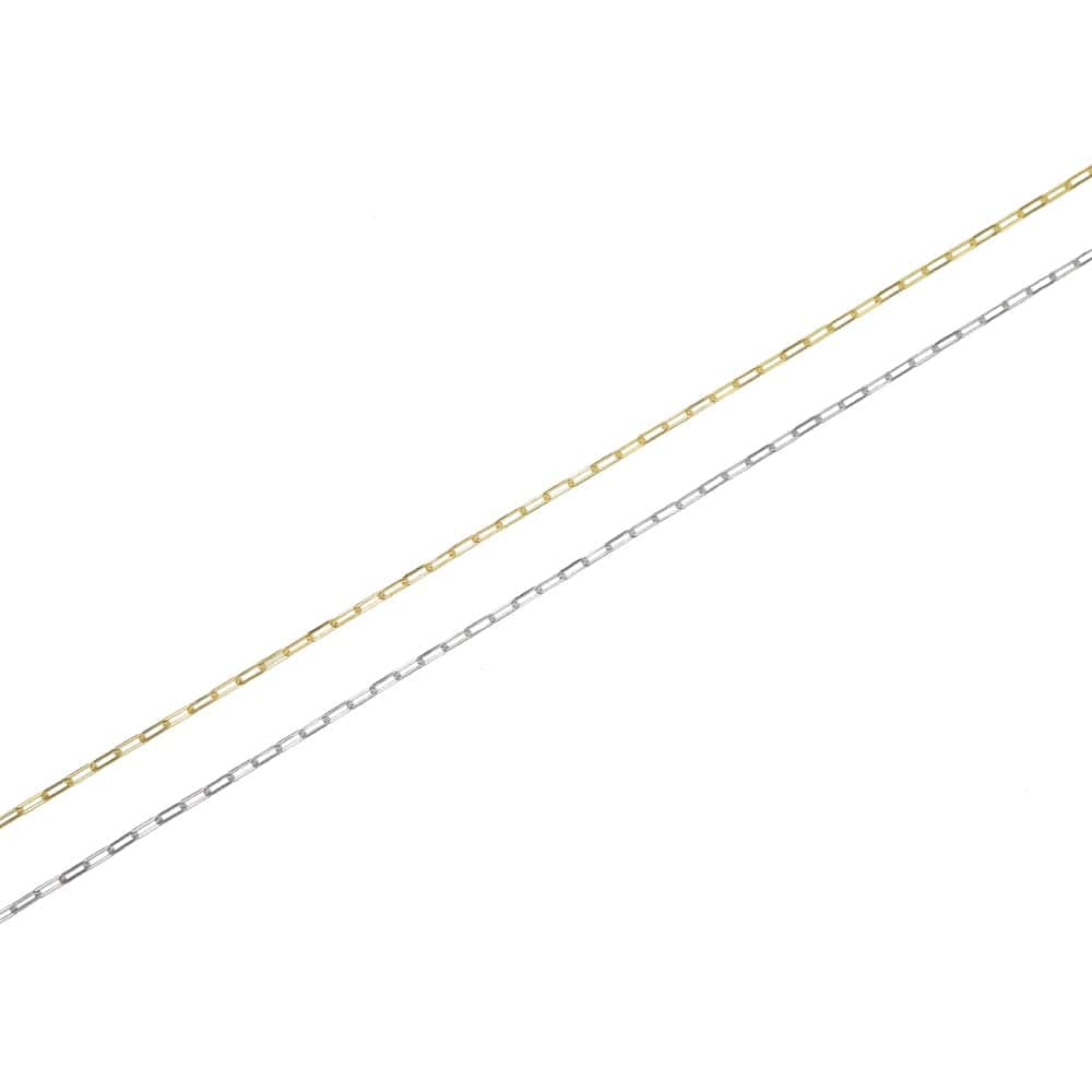 925 Sterling Silver Gold Plated Link Chain Necklace - - Luxury Jewelry by WAAMII