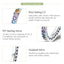 925 Sterling Silver Multi-Color Clear CZ Rainbow Ring - - Luxury Jewelry by WAAMII