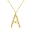 925 Sterling Silver Personalized Name Necklace Customized Your Name Jewelry - A - Luxury Jewelry by WAAMII