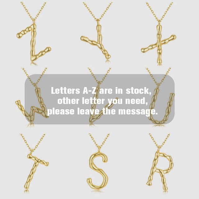 925 Sterling Silver Personalized Name Necklace Customized Your Name Jewelry - Other Letter - Luxury Jewelry by WAAMII