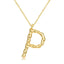 925 Sterling Silver Personalized Name Necklace Customized Your Name Jewelry - P - Luxury Jewelry by WAAMII
