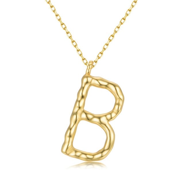 925 Sterling Silver Personalized Name Necklace Customized Your Name Jewelry - B - Luxury Jewelry by WAAMII