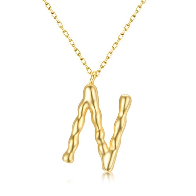 925 Sterling Silver Personalized Name Necklace Customized Your Name Jewelry - N - Luxury Jewelry by WAAMII