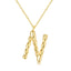 925 Sterling Silver Personalized Name Necklace Customized Your Name Jewelry - N - Luxury Jewelry by WAAMII