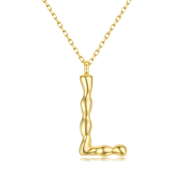 925 Sterling Silver Personalized Name Necklace Customized Your Name Jewelry - L - Luxury Jewelry by WAAMII