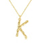 925 Sterling Silver Personalized Name Necklace Customized Your Name Jewelry - K - Luxury Jewelry by WAAMII