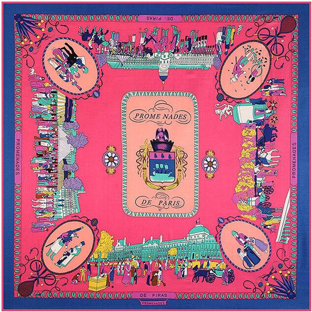 130*130CM 100% Imitation Silk Twill Silk Square Scarf Scarves Floral Tree Print Scarf-Multi Colors Accessories WAAMII 03