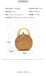 Anita Hand Woven Circular Top-Handle Straw Beach Bag Crossbody - - Luxury bags by WAAMII