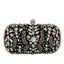 Apricot Blue Tone Diamante Beaded Clutch Bag Ladies Purse - - Luxury bags by WAAMII