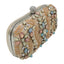 Apricot Blue Tone Diamante Beaded Clutch Bag Ladies Purse - - Luxury bags by WAAMII