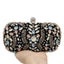 Apricot Blue Tone Diamante Beaded Clutch Bag Ladies Purse - - Luxury bags by WAAMII