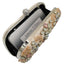Apricot Blue Tone Diamante Beaded Clutch Bag Ladies Purse - - Luxury bags by WAAMII