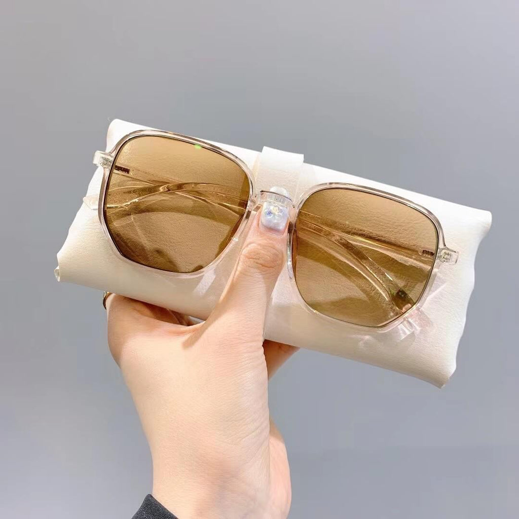 Aspheric Blokz Photochromic Transition Prescription Sunglasses 1.56 1.61 1.67 1.74 UV Protection - Brown 1.56 Aspheric Photochromic Trasition Lenses - Luxury Accessories by WAAMII