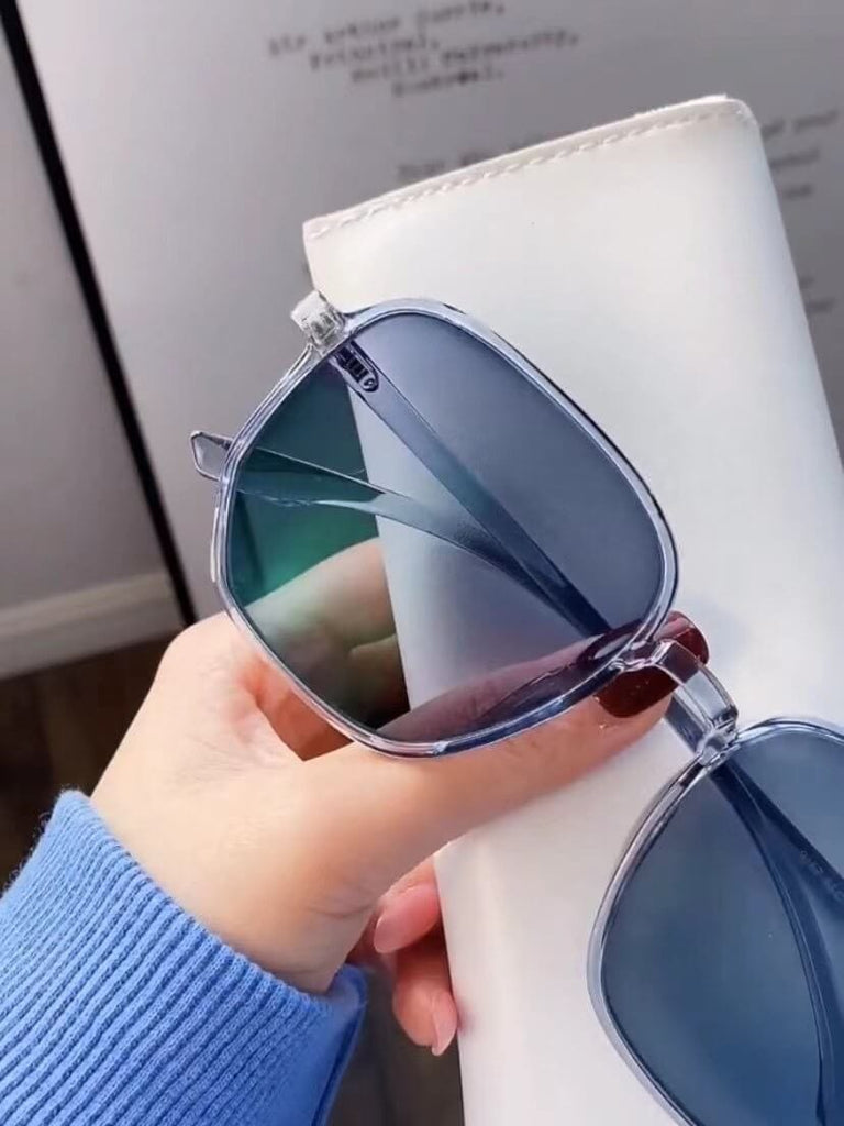 Aspheric Blokz Photochromic Transition Prescription Sunglasses 1.56 1.61 1.67 1.74 UV Protection - Gray 1.56 Aspheric Photochromic Trasition Lenses - Luxury Accessories by WAAMII