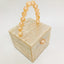 Bead Top Handle Jade Green Acrylic Box Clutch - - Luxury bags by WAAMII