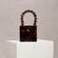 Bead Top Handle Jade Green Acrylic Box Clutch - - Luxury bags by WAAMII