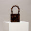 Bead Top Handle Jade Green Acrylic Box Clutch - - Luxury bags by WAAMII