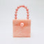 Bead Top Handle Jade Green Acrylic Box Clutch bags WAAMII