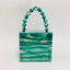 Bead Top Handle Jade Green Acrylic Box Clutch - - Luxury bags by WAAMII