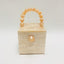 Bead Top Handle Jade Green Acrylic Box Clutch bags WAAMII