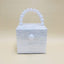 Bead Top Handle Jade Green Acrylic Box Clutch bags WAAMII Ivory W12cm×H11cm×D13cm