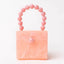 Bead Top Handle Jade Green Acrylic Box Clutch - - Luxury bags by WAAMII