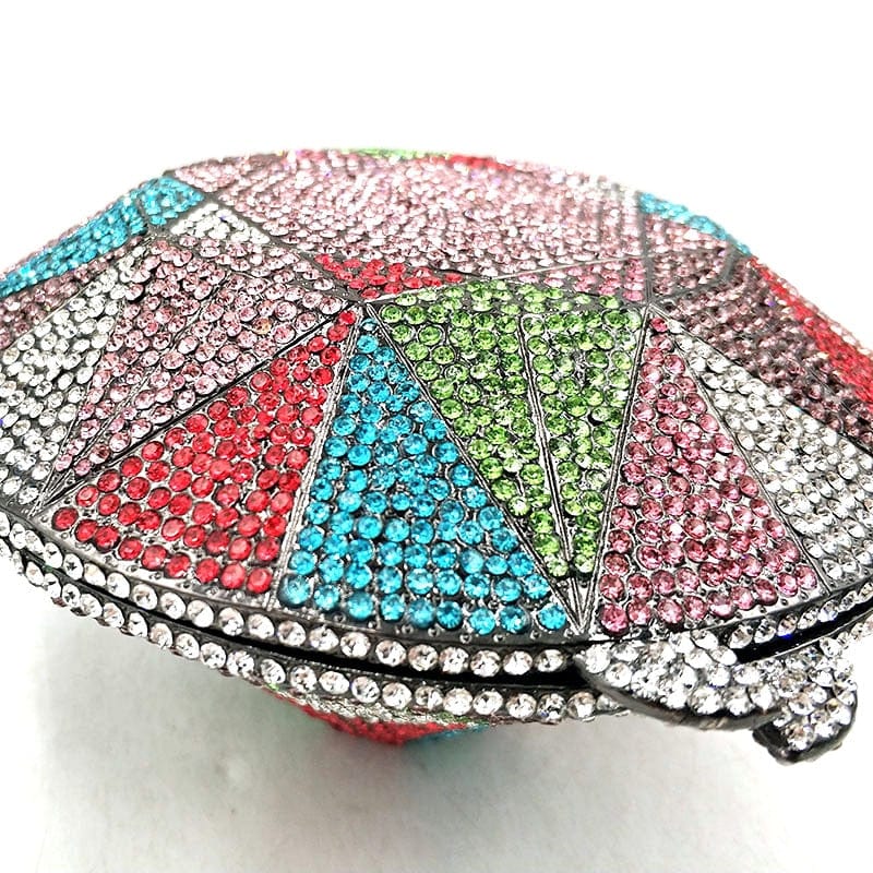 Big Diamond Crystal CZ Clutch Bridal Wedding Evening Bag - - Luxury bags by WAAMII