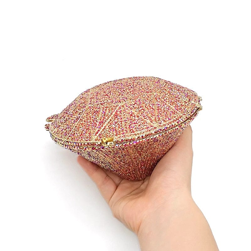 Big Diamond Crystal CZ Clutch Bridal Wedding Evening Bag - - Luxury bags by WAAMII