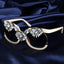 Big frame Square Women Rhinestone Sunglasses - - Luxury Accessories by WAAMII
