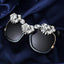 Big frame Square Women Rhinestone Sunglasses - - Luxury Accessories by WAAMII