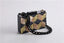 Black-gold Tone Pearlescent Glitter Striped Acrylic Clutch Evening Bag - Chain A - Luxury bags by WAAMII