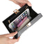Black White Tone Pearlescent Glitter Marble Effect Acrylic Clutch - - Luxury bags by WAAMII