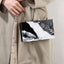Black White Tone Pearlescent Glitter Marble Effect Acrylic Clutch - - Luxury bags by WAAMII