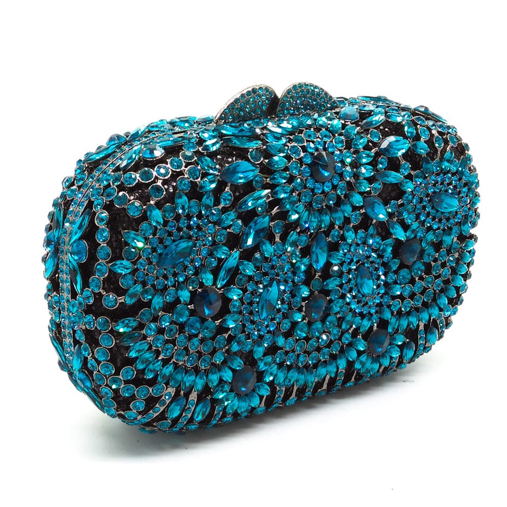 Bohemian Multicolored Rhinestone Clutch - - Luxury bags by WAAMII