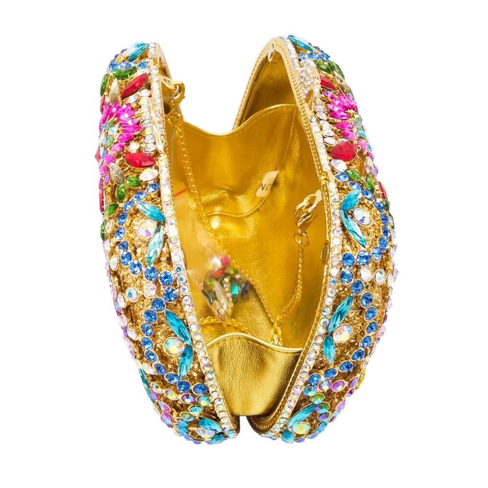 Bohemian Multicolored Rhinestone Clutch - - Luxury bags by WAAMII