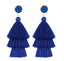 Bohemian Stone Tassel Drop Dangle Earrings - R3 - Luxury Jewelry by WAAMII