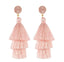 Bohemian Stone Tassel Drop Dangle Earrings - R2 - Luxury Jewelry by WAAMII