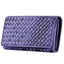 Braided Top Grain Genuine Leather Purse Wallet For Women - purple - Luxury bags by WAAMII