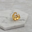 Brass With 18K Yellow Gold Plated English Letters Alphabet Rings Size Adjustable - G - Luxury Jewelry by WAAMII