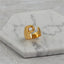 Brass With 18K Yellow Gold Plated English Letters Alphabet Rings Size Adjustable - P - Luxury Jewelry by WAAMII