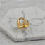 Brass With 18K Yellow Gold Plated English Letters Alphabet Rings Size Adjustable - Q - Luxury Jewelry by WAAMII